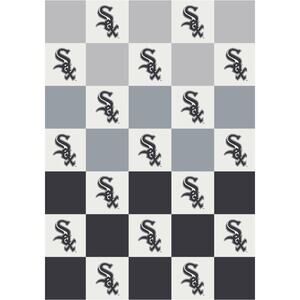 NEW The Styled‎ Collection Chicago White Sox MLB Buttery Ombre Check Blanket